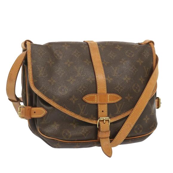 LOUIS VUITTON Monogram Saumur 30 Shoulder Bag M42256 - Picture 1 of 16